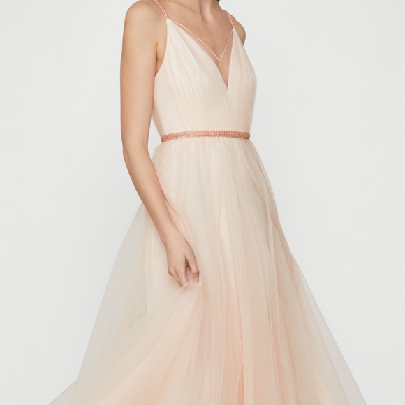 bcbg pink tulle dress
